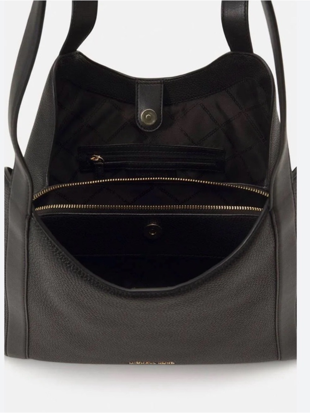Michael Kors Rosemary Large Shoulder Tote in black pebbled leather - Picture 6 of 9